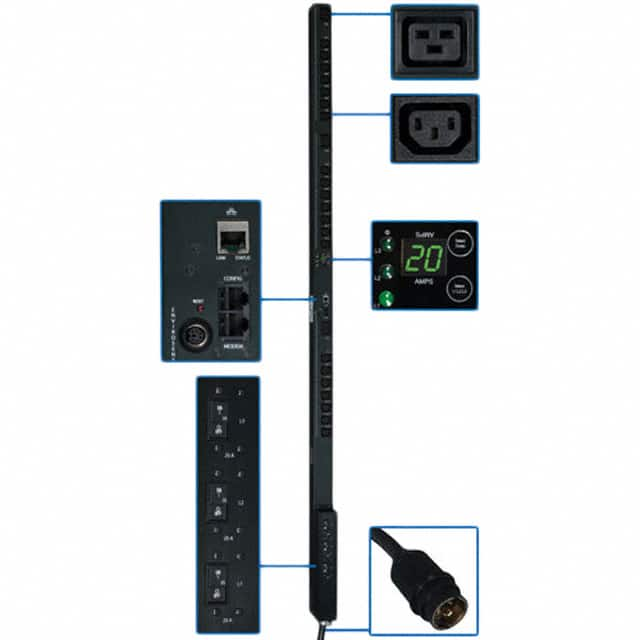 PDU3VSR3H50 Tripp Lite                                                                    PDU 3-PHASE SWITCHED 208V 12.6KW