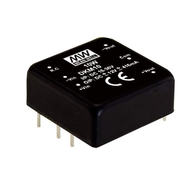 DKM10A-15 Mean Well USA Inc.                                                                    DC DC CONVERTER +/-15V 10W