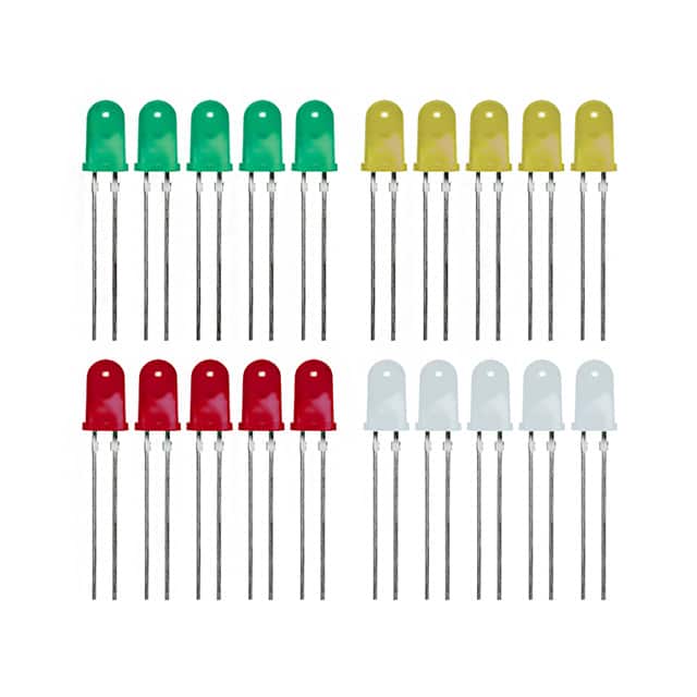 751-00005 Parallax Inc.                                                                    ASSORTED T1 3/4 LED 20 PACK