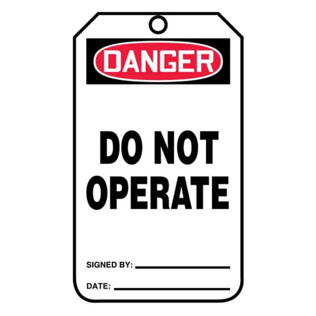 PVT-1004-Q Panduit Corp                                                                    SFTYTAG,DGR DO NOT OPERATE, BK A