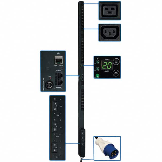 PDU3VSR3G60 Tripp Lite                                                                    PDU 3-PHASE SWITCHED 208V 12.6KW