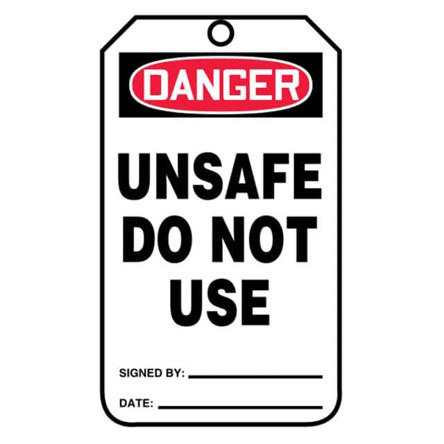 PVT-1008-Q Panduit Corp                                                                    SFTYTAG,DGR UNSAFE DO NOT USE, B