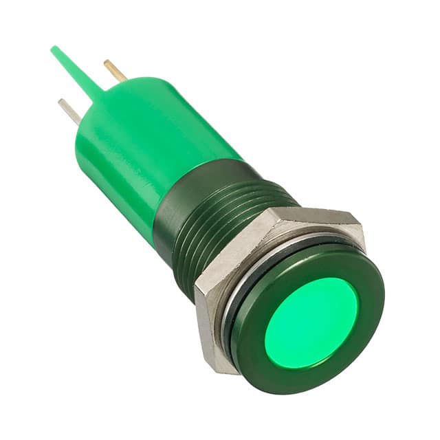 Q14F1AGXXHG24E APEM Inc.                                                                    INDICATOR 24V 14MM FLUSH GREEN