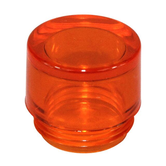 25P-606A Visual Communications Company - VCC                                                                    LENS AMBER TRANPARENT CYLINDER