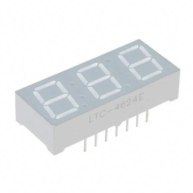 LTC-4624E Lite-On Inc.                                                                    LED 7-SEG 3DIGIT ORN 0.4