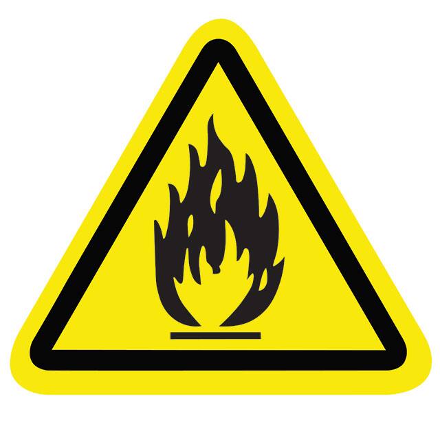 SAFLBL-2.25TRI-082-25/PK 3M (TC)                                                                    SAFETY LABEL - FLAMMABLE MATERIA