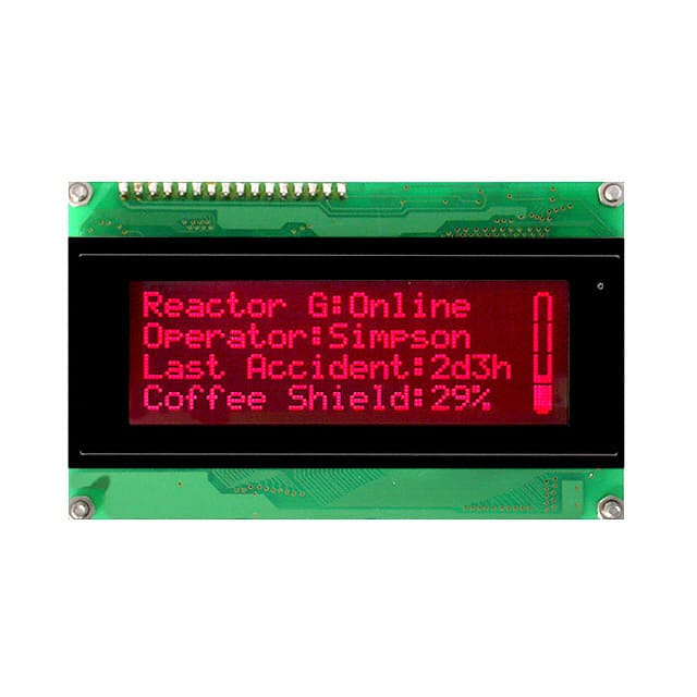 LK204-25-R Matrix Orbital                                                                    LCD ALPHA/NUM DISPL 20X4 BK/RED