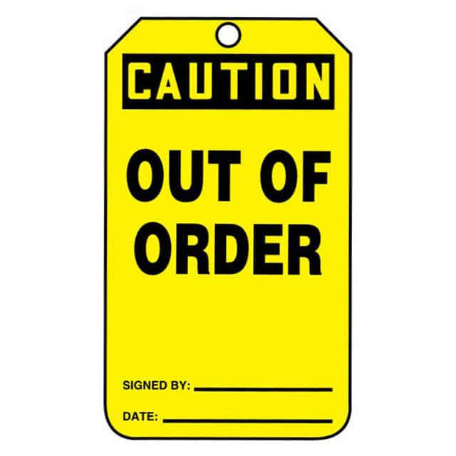 PVT-1035-Q Panduit Corp                                                                    SFTYTAG,CTN OUT OF ORDER, BK A