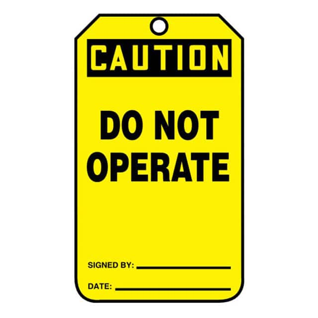 PVT-1036-Q Panduit Corp                                                                    SFTYTAG,CTN DO NOT OPERATE, BK A