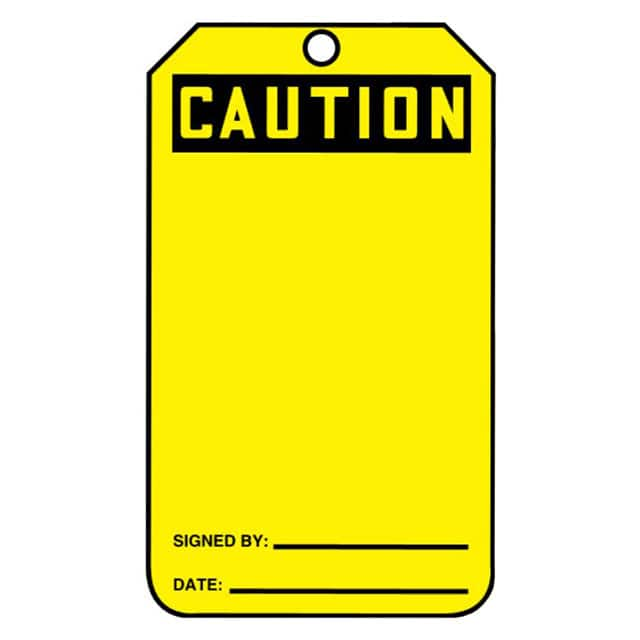 PVT-1043-Q Panduit Corp                                                                    SFTYTAG,CAUTION (BLANK), BK SAME