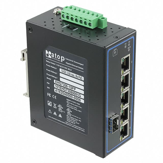 EHG7306-1SFP ATOP Technologies                                                                    ETHERNET SWITCH UN-MGD 6-PORT