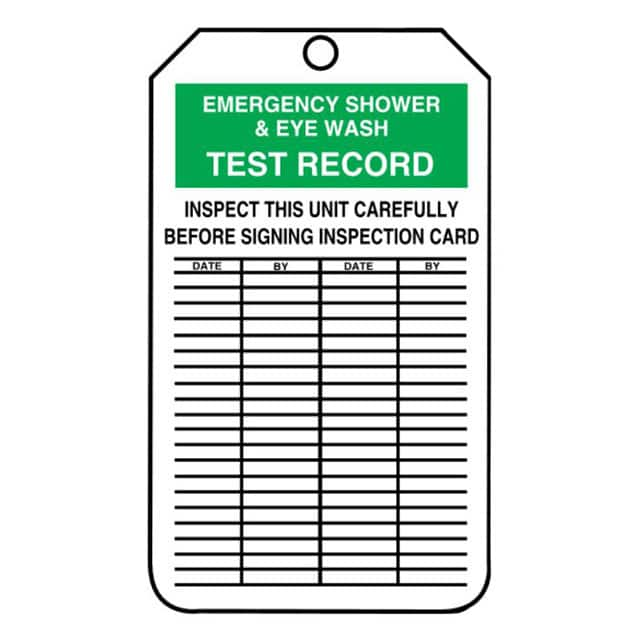 PVT-1047-Q Panduit Corp                                                                    SFTYTAG,EMRG SHWR & EYE WSH TST