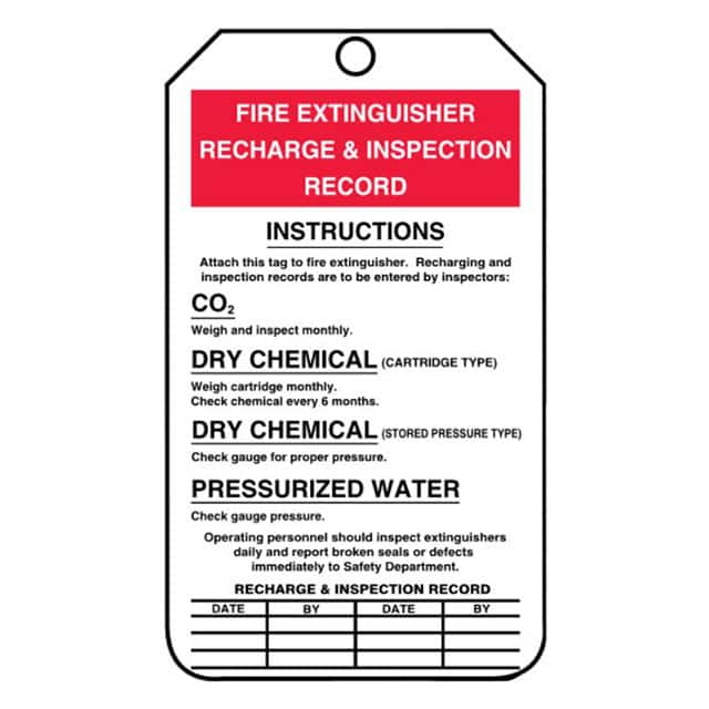 PVT-1048-Q Panduit Corp                                                                    SFTYTAG,FIREEXTGSHRRECHRG-INSPRC