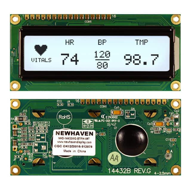 NHD-14432WG-BTFH-V#T Newhaven Display Intl                                                                    LCD MOD GRAPH 144X32 WH TRANSFL