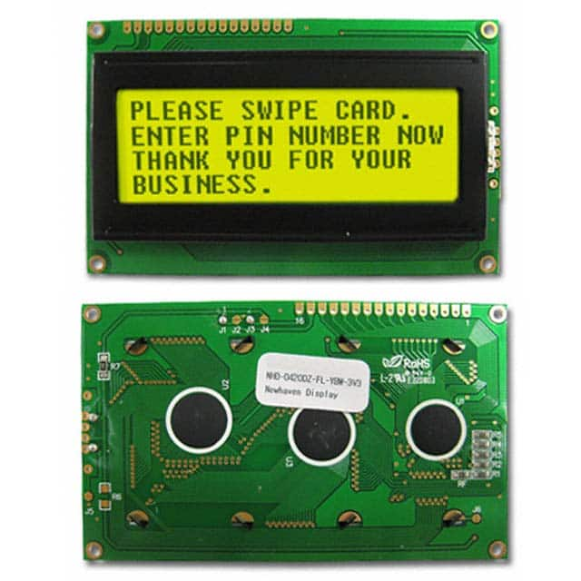 NHD-0420DZ-FL-YBW-3V Newhaven Display Intl                                                                    LCD MOD CHAR 4X20 Y/G TRANSFL