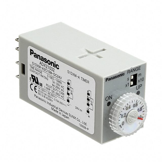 S1DXM-A2C10M-DC24V Panasonic Industrial Automation Sales                                                                    RELAY TIME DELAY 10MIN 7A 250V