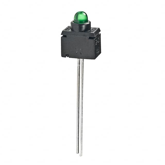 G01PF NKK Switches                                                                    INDICATOR SW GRN LED STRAIGHT PC