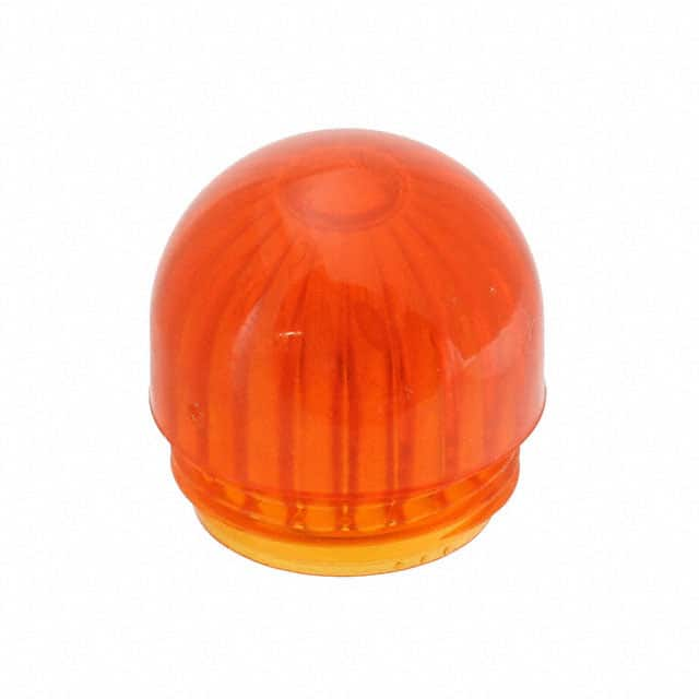 25P-326A Visual Communications Company - VCC                                                                    LENS AMBER TRANSP DOME FLUTED