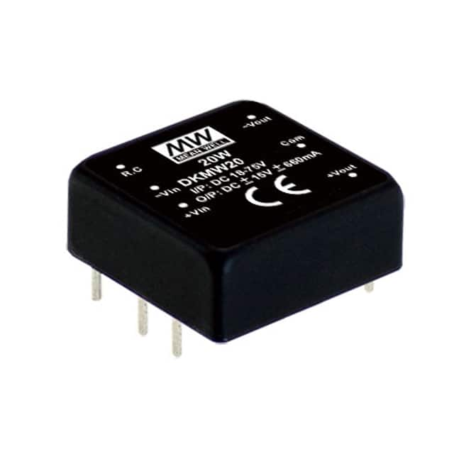 DKMW20F-15 Mean Well USA Inc.                                                                    DC DC CONVERTER +/-15V 20W