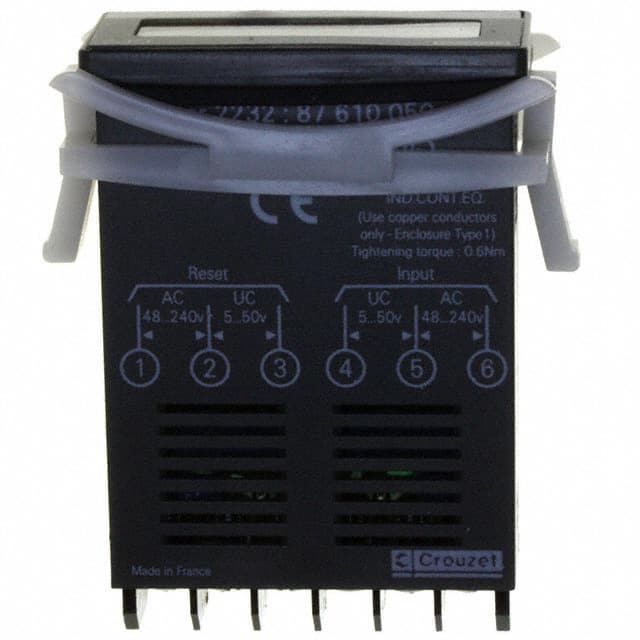 87610050 Crouzet                                                                    COUNTER LCD 8 CHAR 3V PANEL MT