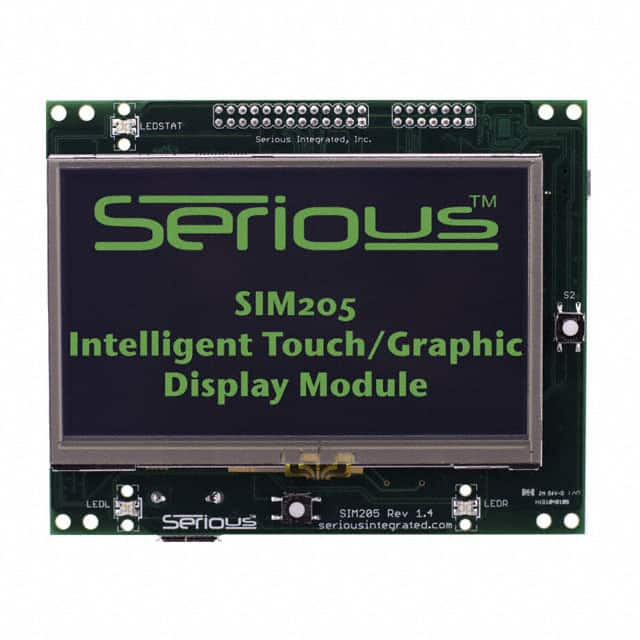 SIM205-A00-R32AWL-01 Serious Integrated Inc.                                                                    MOD TOUCH/DISPLY TFT 4.3