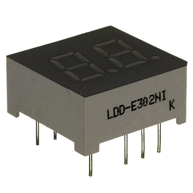 LDD-E302NI Lumex Opto/Components Inc.                                                                    LED 7-SEG .30 DUAL GRN CA MULTIX