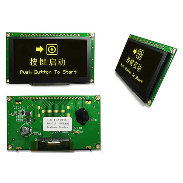 NHD-2.7-12864UMY3 Newhaven Display Intl                                                                    OLED GRAPH MULTIFONT YEL 2.7