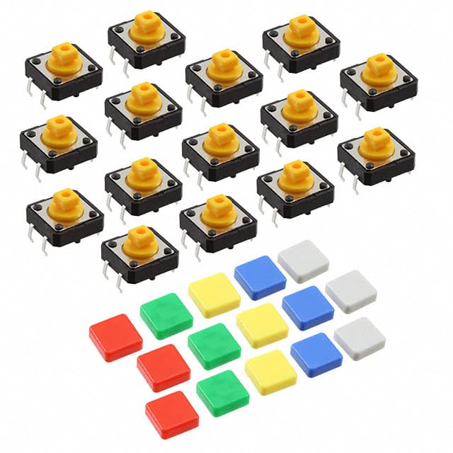 1010 Adafruit Industries LLC                                                                    COLORFUL SQUARE TACTILE BUTTON S