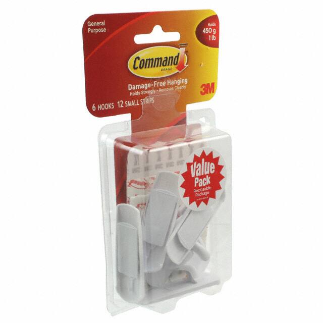 17002-6ES 3M                                                                    SMALL UTILITY HOOKS VALUE PACK