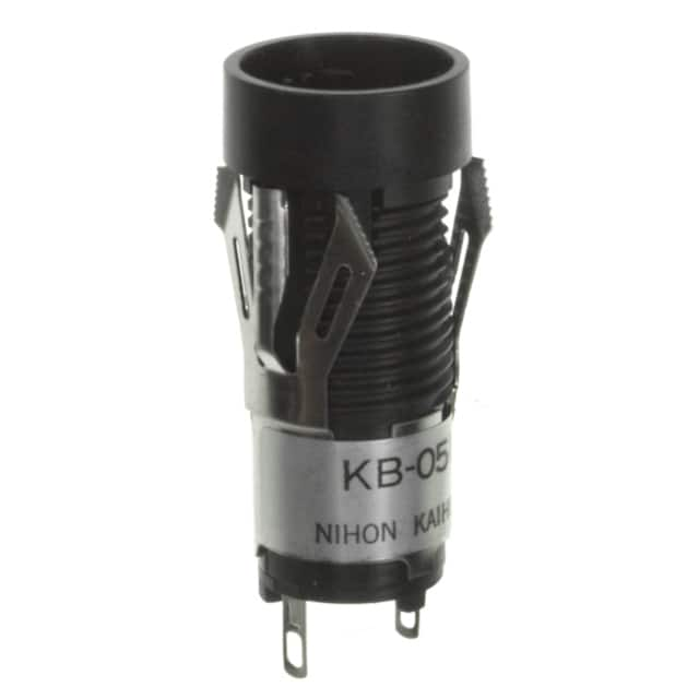 KB05KW01 NKK Switches                                                                    SW PB RND BLACK SNAP IN SLD MNT