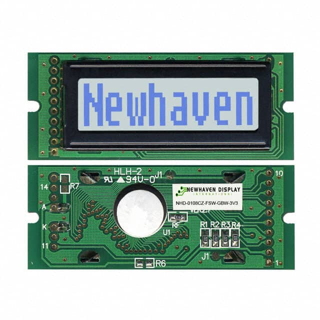 NHD-0108CZ-FSW-GBW-3V3 Newhaven Display Intl                                                                    LCD MOD CHAR 1X8 GRY TRANSFL