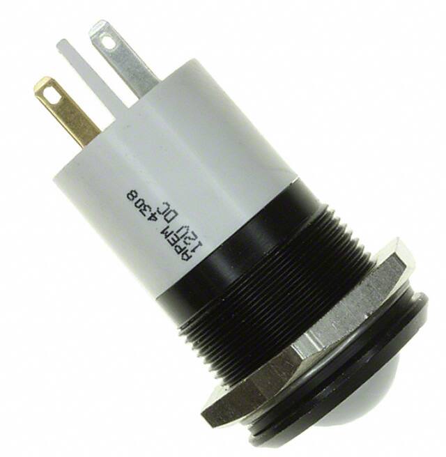 Q22P1BXXW12E APEM Inc.                                                                    INDICATOR 12V 22MM PROMINENT WHT