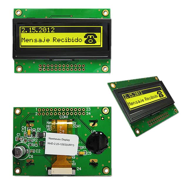 NHD-2.23-12832UMY3 Newhaven Display Intl                                                                    OLED GRAPH MULTIFONT YEL 2.23