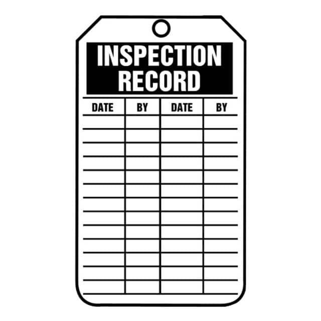 PVT-1136-Q Panduit Corp                                                                    SFTYTAG,INSPECTION RECORD