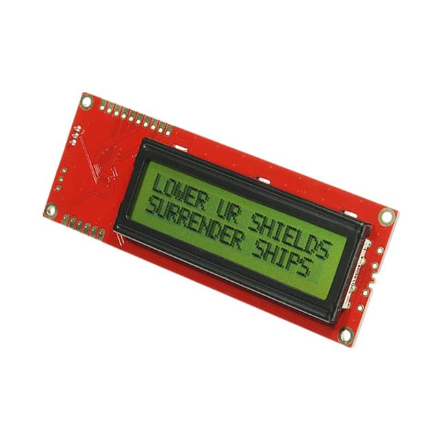 LCD-09393 SparkFun Electronics                                                                    SERIAL ENABLED 16X2 LCD BK ON GN