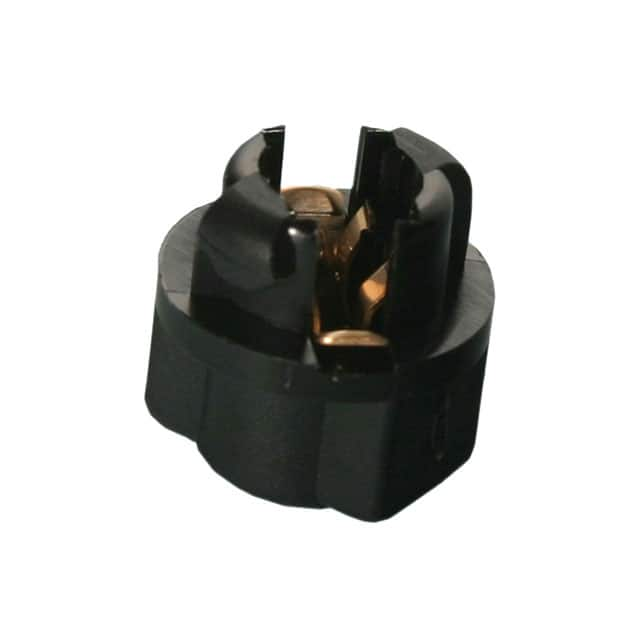 2934 JKL Components Corp.                                                                    LAMP SOCKET WEDGE BASE 5MM BLACK