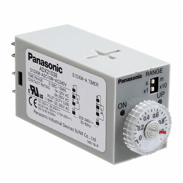 S1DXMA2C10MAC240V Panasonic Industrial Automation Sales                                                                    RELAY TIME DELAY 10MIN 7A 250V