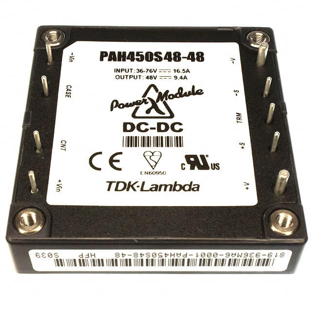 PAH450S4848 TDK-Lambda Americas Inc.                                                                    DC-DC CONVERTER 48VDC 450W 9.4A