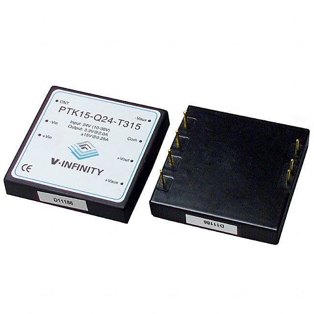 PTK15-Q24-T315 CUI Inc.                                                                    CONVERTER DC/DC 3.3V +/-15V OUT