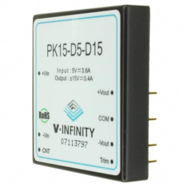 PK15-D5-S12 CUI Inc.                                                                    CONVERTER DC/DC 12V OUT 12W