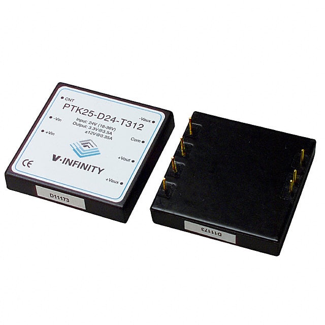 PTK25-D24-T312 CUI Inc.                                                                    CONVERTER DC/DC 3.3V +/-12V OUT