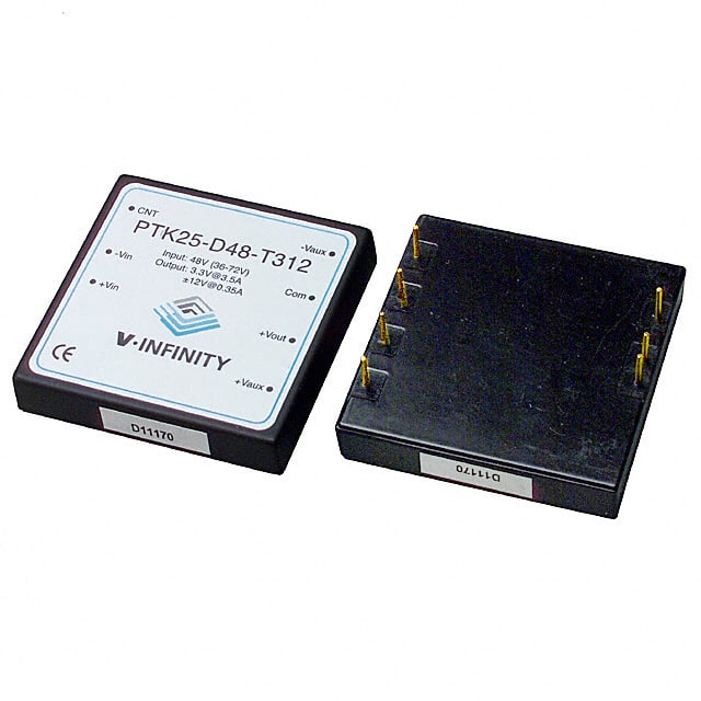 PTK25-D48-T312 CUI Inc.                                                                    CONVERTER DC/DC 3.3V+/-12V OUT