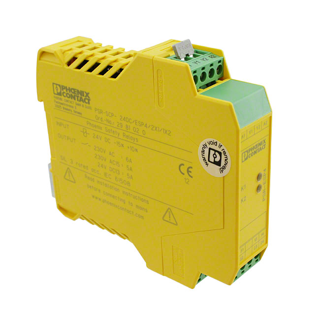 2981020 Phoenix Contact                                                                    RELAY SAFETY DPST 6A 24V