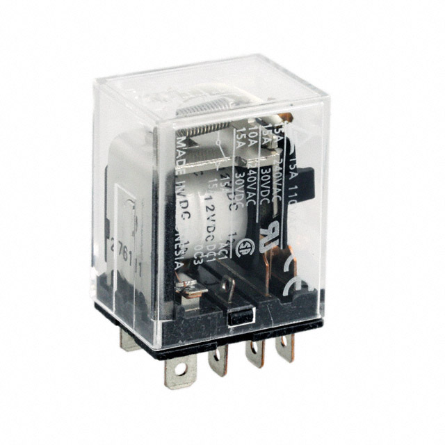 LY1N-D2 DC12 Omron Automation and Safety                                                                    RELAY GEN PURPOSE SPDT 15A 12V