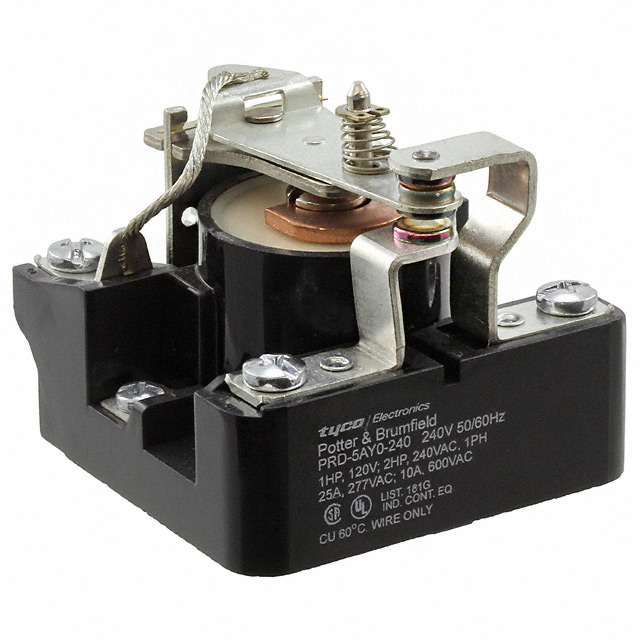 PRD-5AY0-240 TE Connectivity Potter & Brumfield Relays                                                                    RELAY GEN PURPOSE SPDT 25A 240V