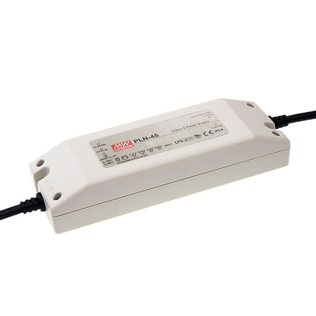 PLN-45-24 Mean Well USA Inc.                                                                    LED DRIVER CC AC/DC 18-24V 1.9A