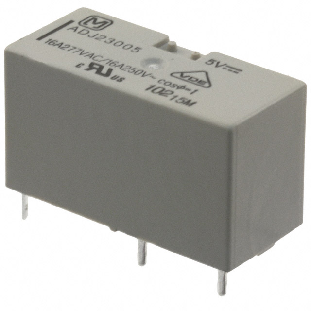 ADJ23005 Panasonic Electric Works                                                                    RELAY GEN PURPOSE SPST 16A 5V