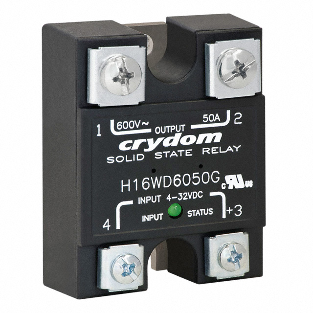 H16WD6050G Sensata-Crydom                                                                    RELAY SSR 50A 660VAC ZERO DC IN