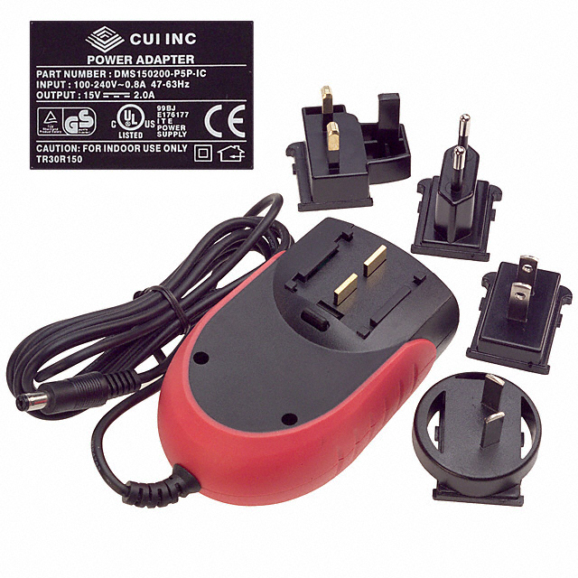 DMS150200-P5P-IC CUI Inc.                                                                    AC/DC WALL MOUNT ADAPTER 15V 30W