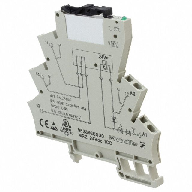 8533660000 Weidmuller                                                                    RELAY GEN PURPOSE SPDT 6A 24V